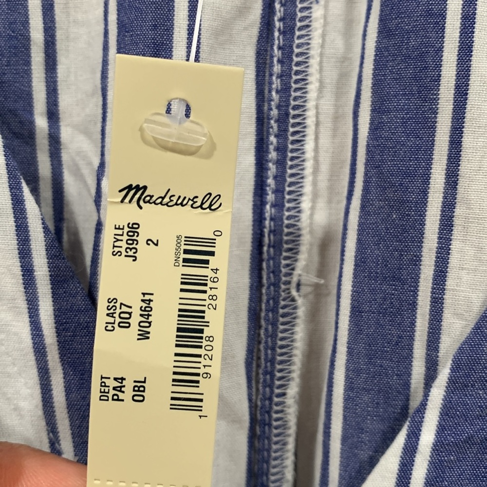 Madewell Ruffle-Sleeve Tiered Dress in Ava Stripe - Picture 9 of 12